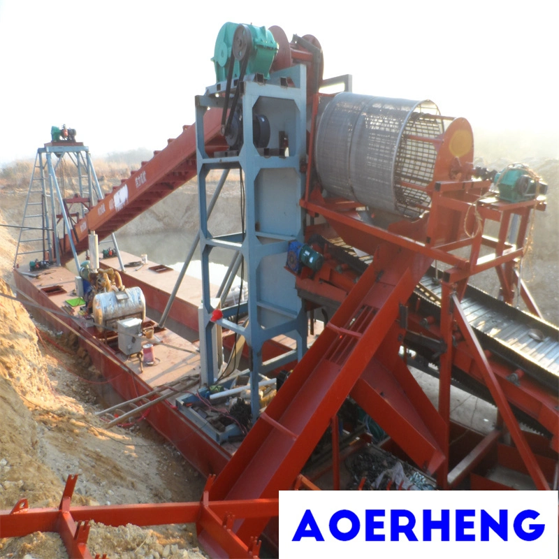 Small Size Professional Chain Bucket Mining Dredger for Gold Diamond