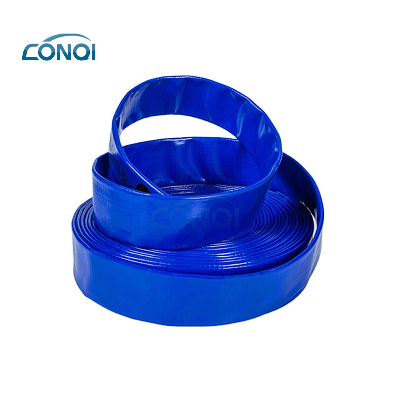 High Pressure Heavy Duty Agricultural PVC Layflat Water Discharge Irrigation Hose Pipe 1 2 3 6 8 10 12 Water Pump Pool Discharge Garden Sunny Layflat Hose