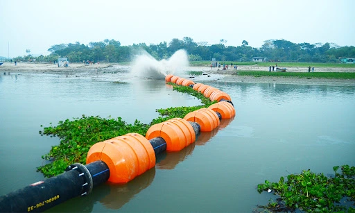 Good Flexibility Dredging Floater Polyethylene Pipeline Floaters Dredging Pipeline PE Floater Pipe Float