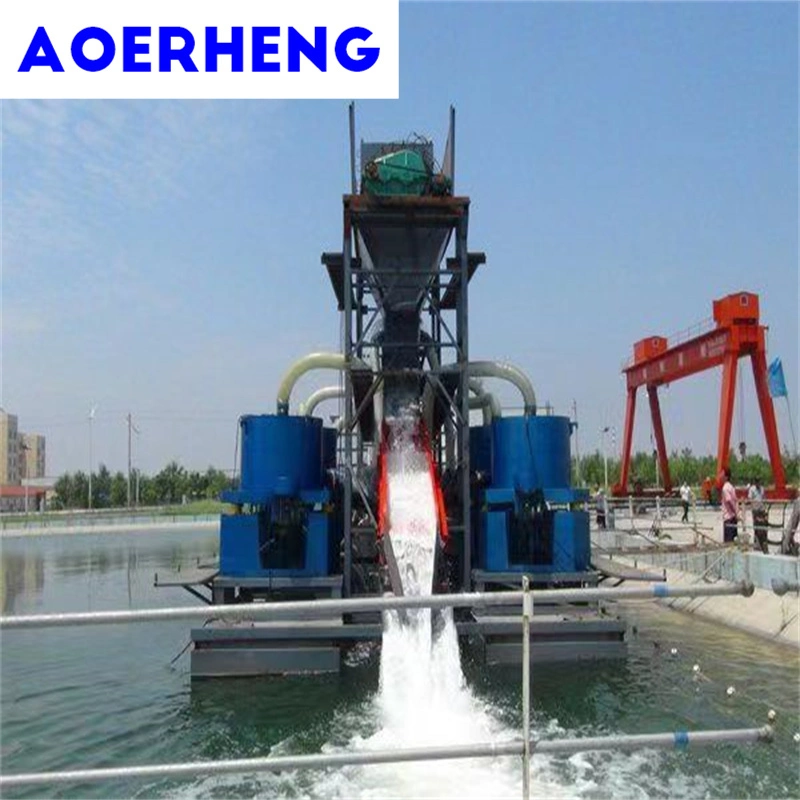 Capacity 100ton/H Chain Bucket Type Mining Machine/Gold and Diamond Dredger Using for Getting Gold and Diamond From The River/Lake