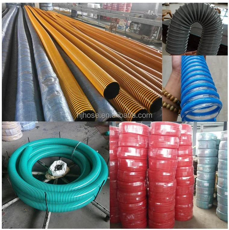 2 2.5 3inch 4 6 8 10inch Flexible Plastic Reinforced PVC Helix Water Pump Sutcion Hose Water Discharge Spiral Suction Pipe Hose