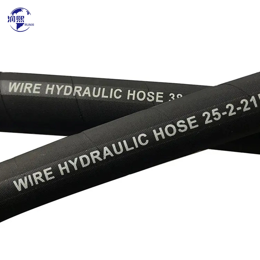 SAE 100 R1 3/8 Inch High Pressure Steel Wire Braided Flexible Hydraulic Rubber Hyd Hose