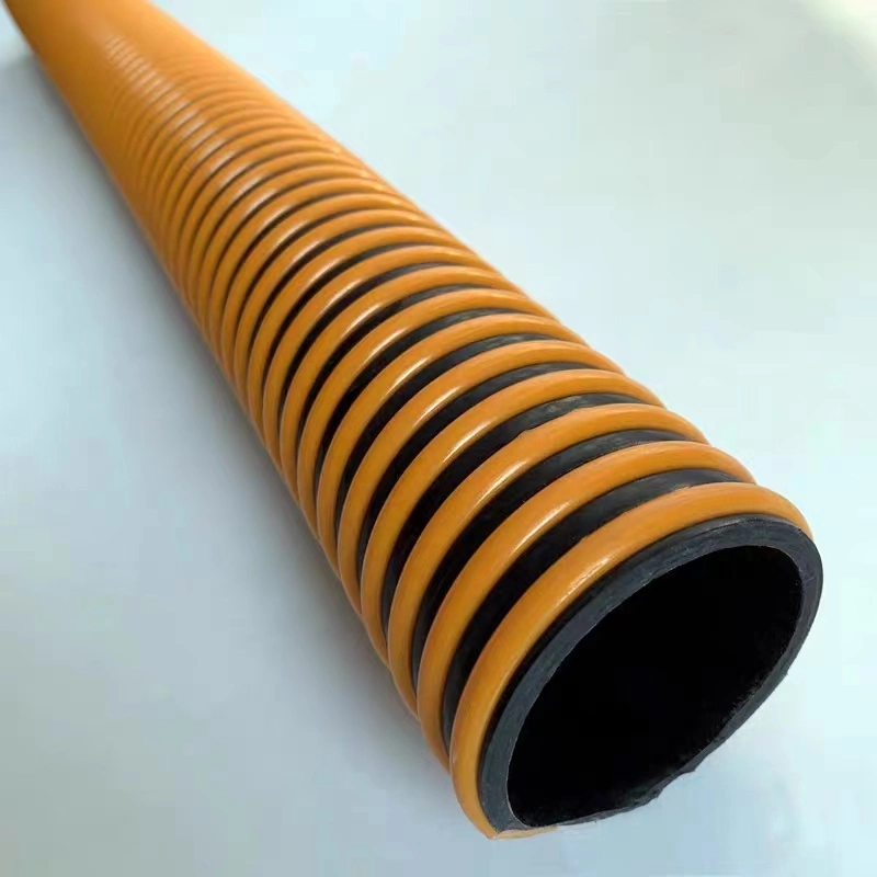 Transparent Flexible PVC Spiral Helix Fiber Braids Reinforced Suction Water Hose Pipe