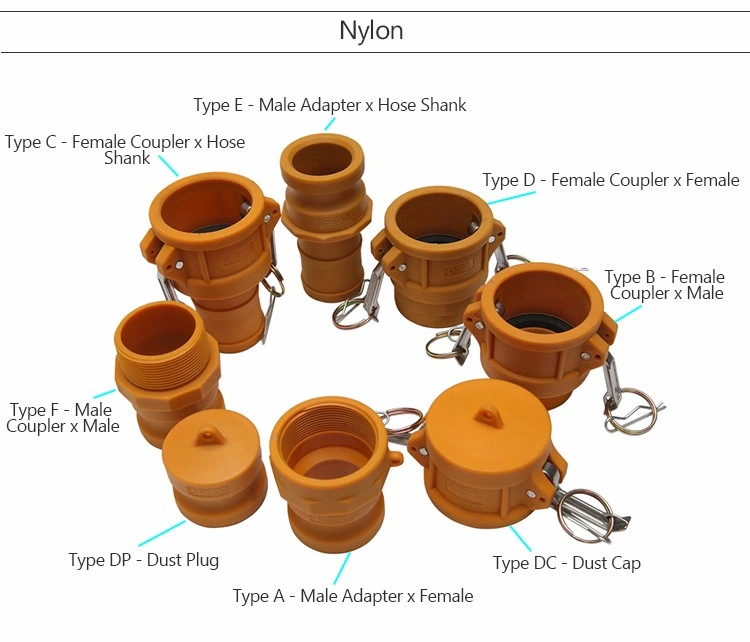 Customized Hydraukic Fire Hose Couplings Quick Connector Camlock Fittings