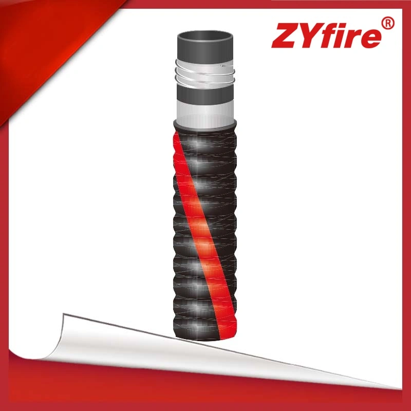 Zyfire Steel Wire Reinforced Flexible Oil Suction Industrial Rubber Hose