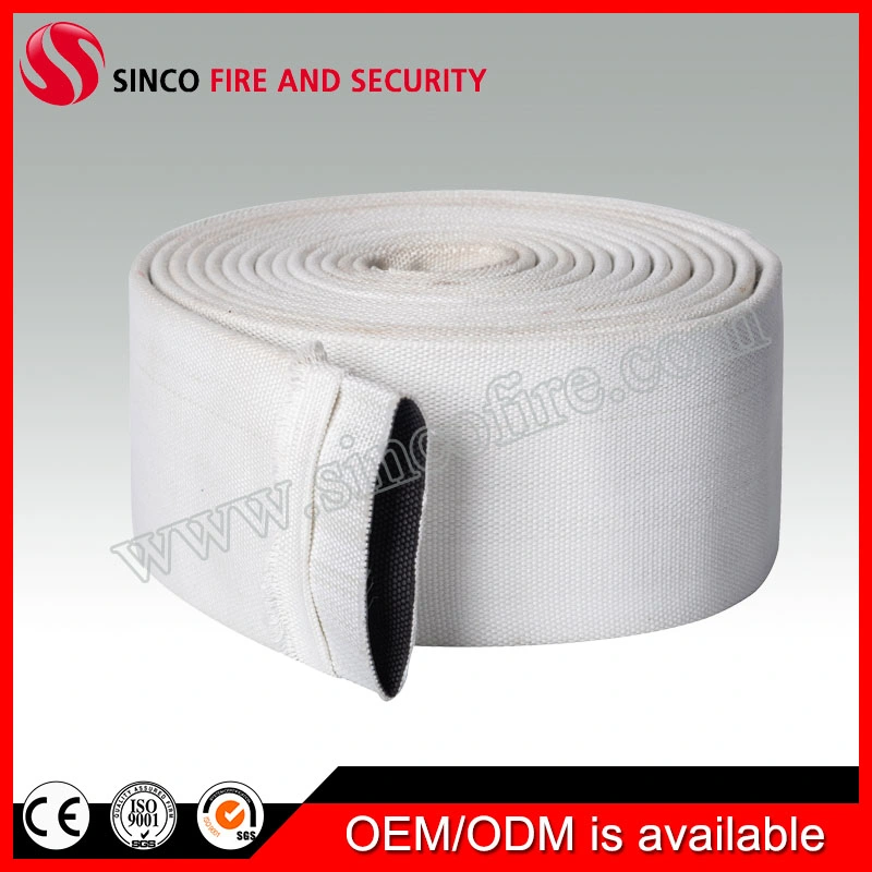 8 Bar 2.5 Inch 30m White PVC Double-Jacket Discharge Fire Hose