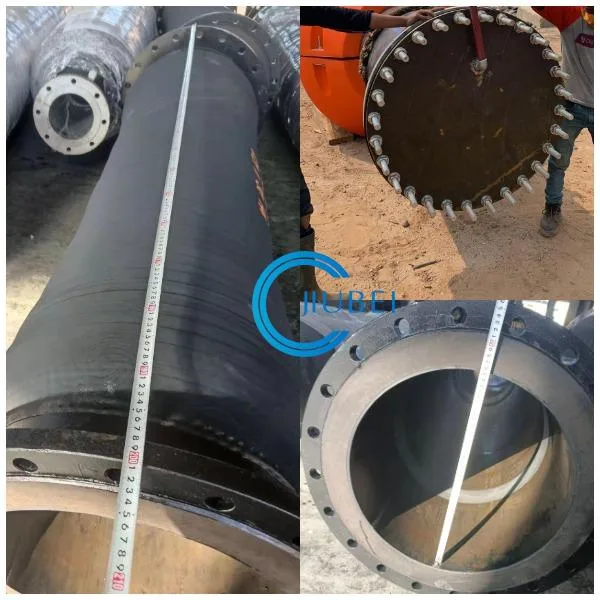 Large Diameter Flange Type Water Dredging Suction Hose Suction Discharge Rubber Hose