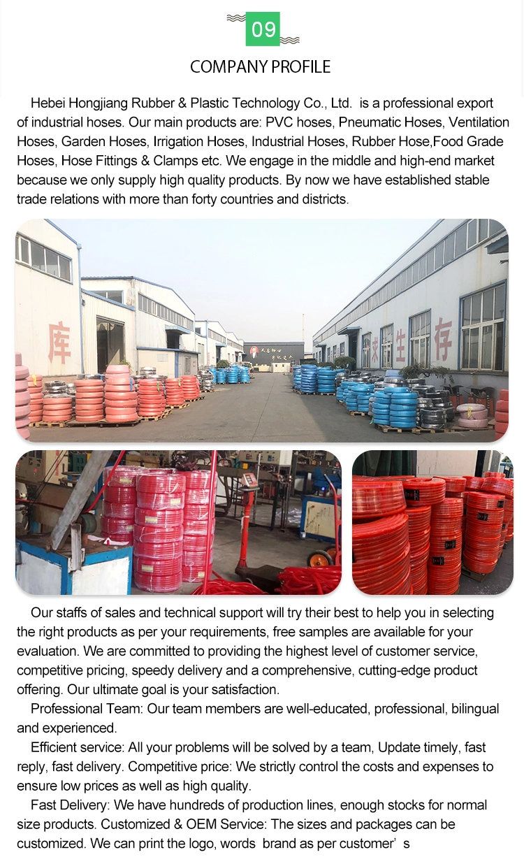 Wholesale Price Reinforced PVC Suction and Discharge Water Pump Hose for Submersible Pump