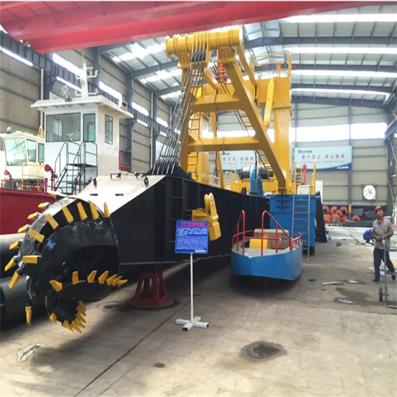 Diesel Engine Power Amphibious Cutter Sucton Sand Dredge