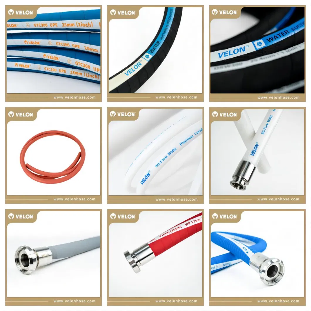 FDA Certificate EPDM Rubber Food &amp; Beverage Suction Hose with Steel Wire Reinforcement and High-Temperature Resistance