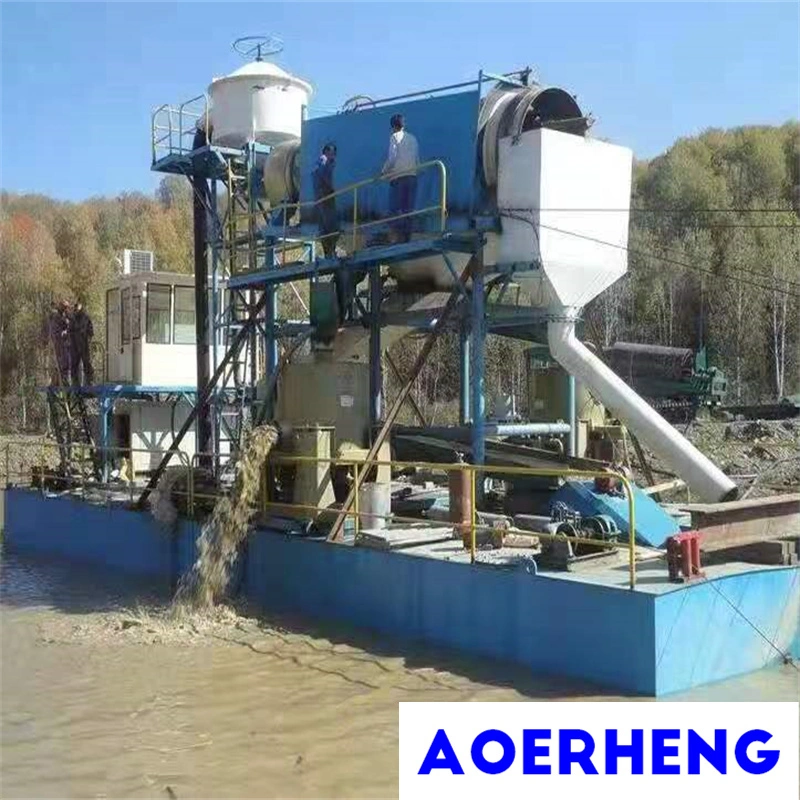 Bucket Chain Lake Mining Tin Dredger with Jigger Equipment