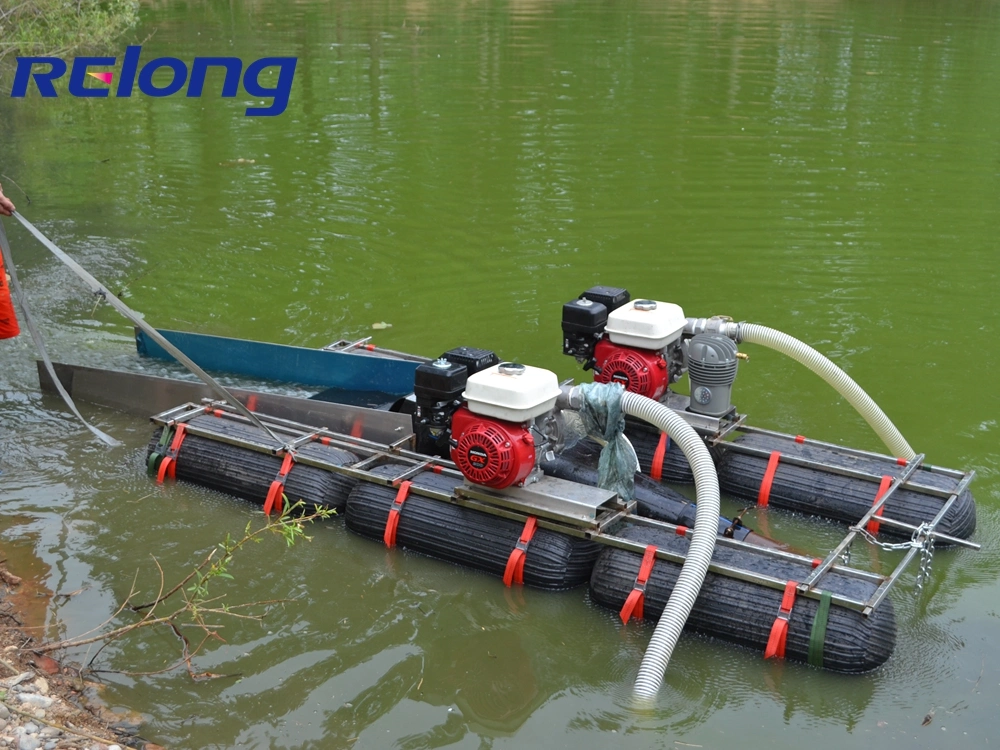 Gold Mine Boat Alluvial Gold Mining Equipment Small Portable Gold Dredge