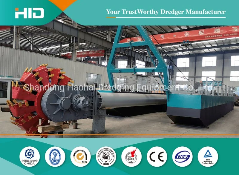 Small Size 6 Inch Hydraulic Bucket Wheel Sand Dredging Dredger for Land Reclamation