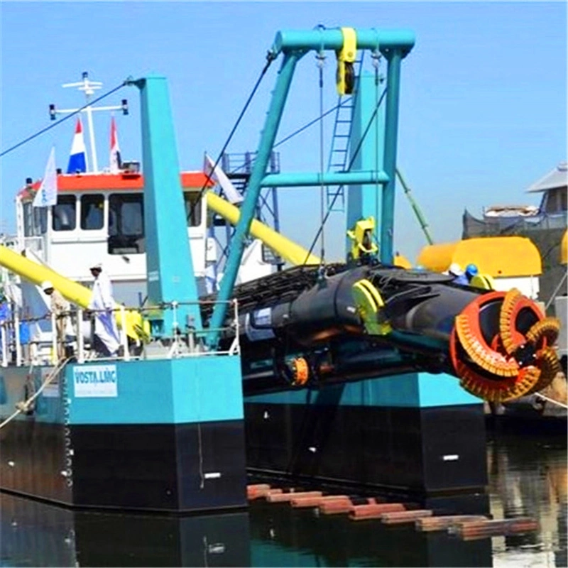 Diesel Engine Power Amphibious Cutter Sucton Sand Dredge