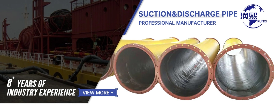 High Pressure Black Rubber Suction and Discharge Hose for Dredging Pump