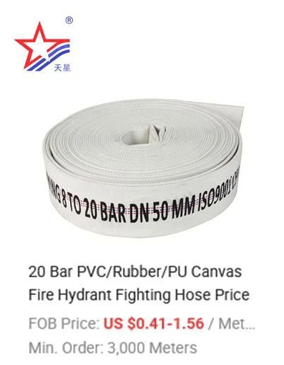 1- 6 Inch Diameter Fire Hose and Discharge Hose with Best Price