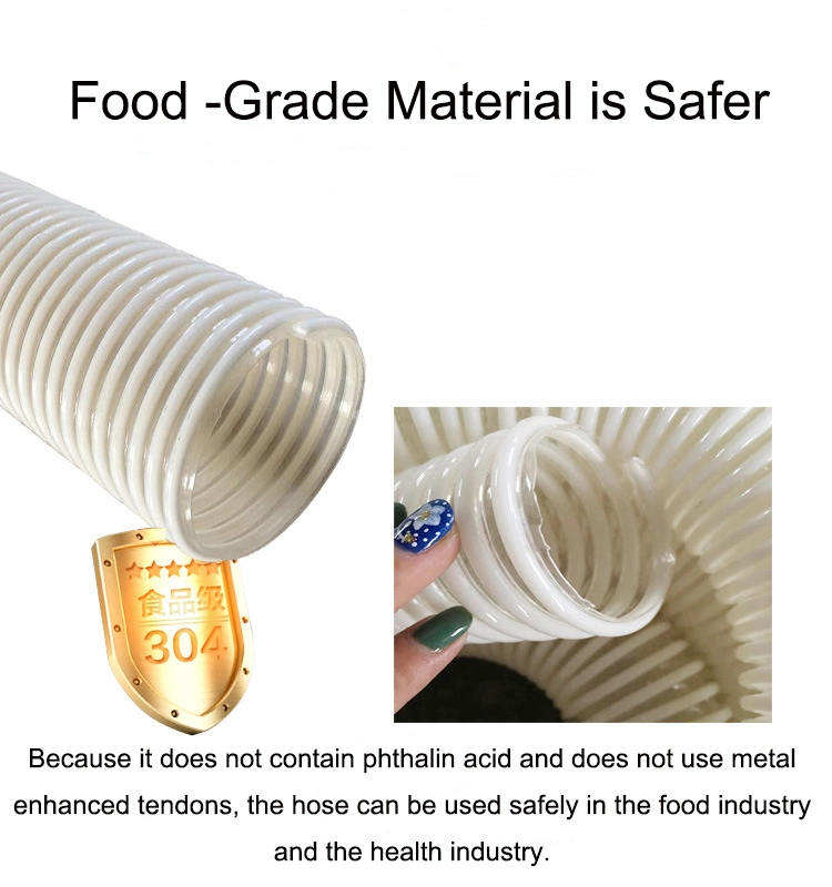 3 Inch PU Spiral Suction Flexible Hose Polyurethane Tubes