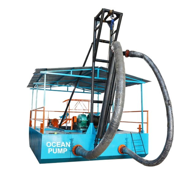 Small Scale River Sand Mining Equipment Sand Suction Dredger Ship Sand Pump Dredger Vessel with Discharge Pipe