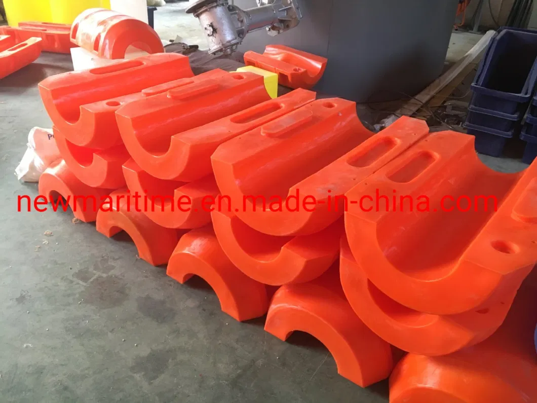 Good Buoyancy and Anti-UV Marine HDPE Pipe Floater for Dredging Hose