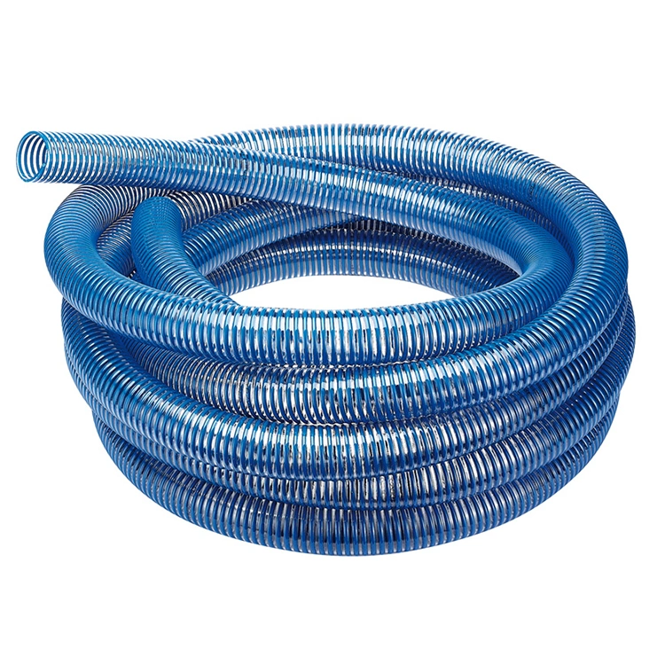 Flexible Spiral Helix Water Delivery Discharge PVC Suction Pipe Industrial Vacuum Cleaner Hose