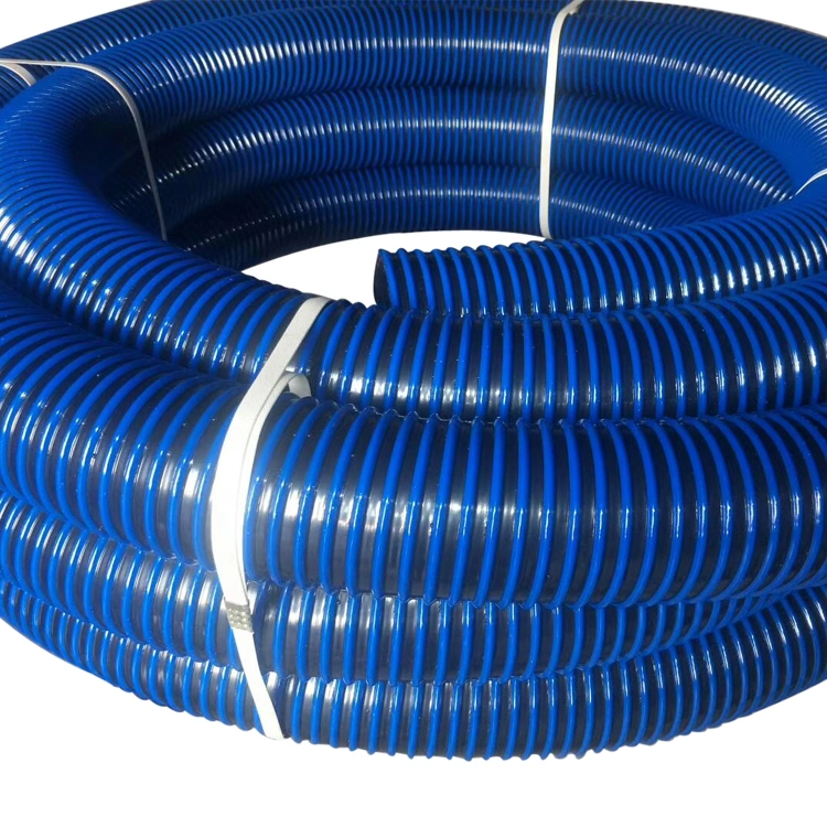 Flexible Spiral Helix Water Delivery Discharge PVC Suction Pipe Industrial Vacuum Cleaner Hose