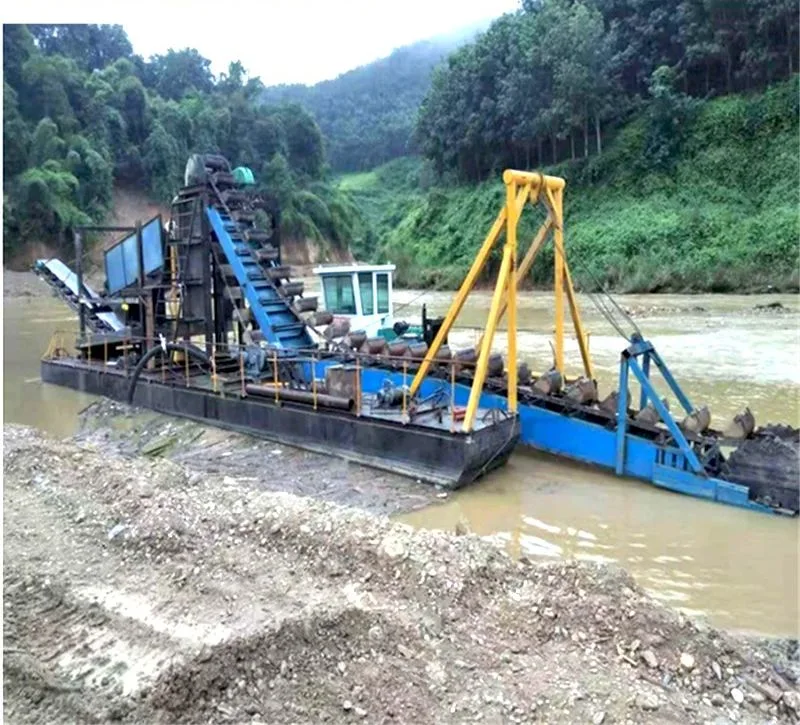 Multi Function Diesel Engine Generator River Mining Dredger for Gold