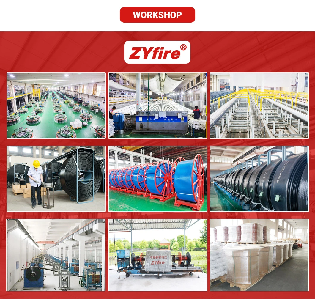 Zyfire 4 Colors of High Pressure Flexible NBR Rubber Water Delivery Fire Hose