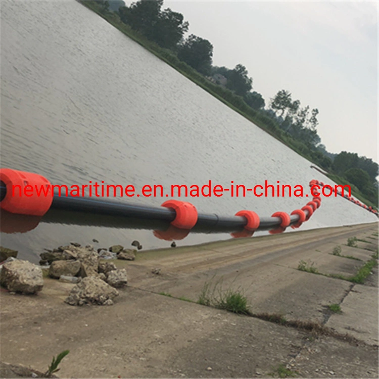 Good Buoyancy and Anti-UV Marine HDPE Pipe Floater for Dredging Hose