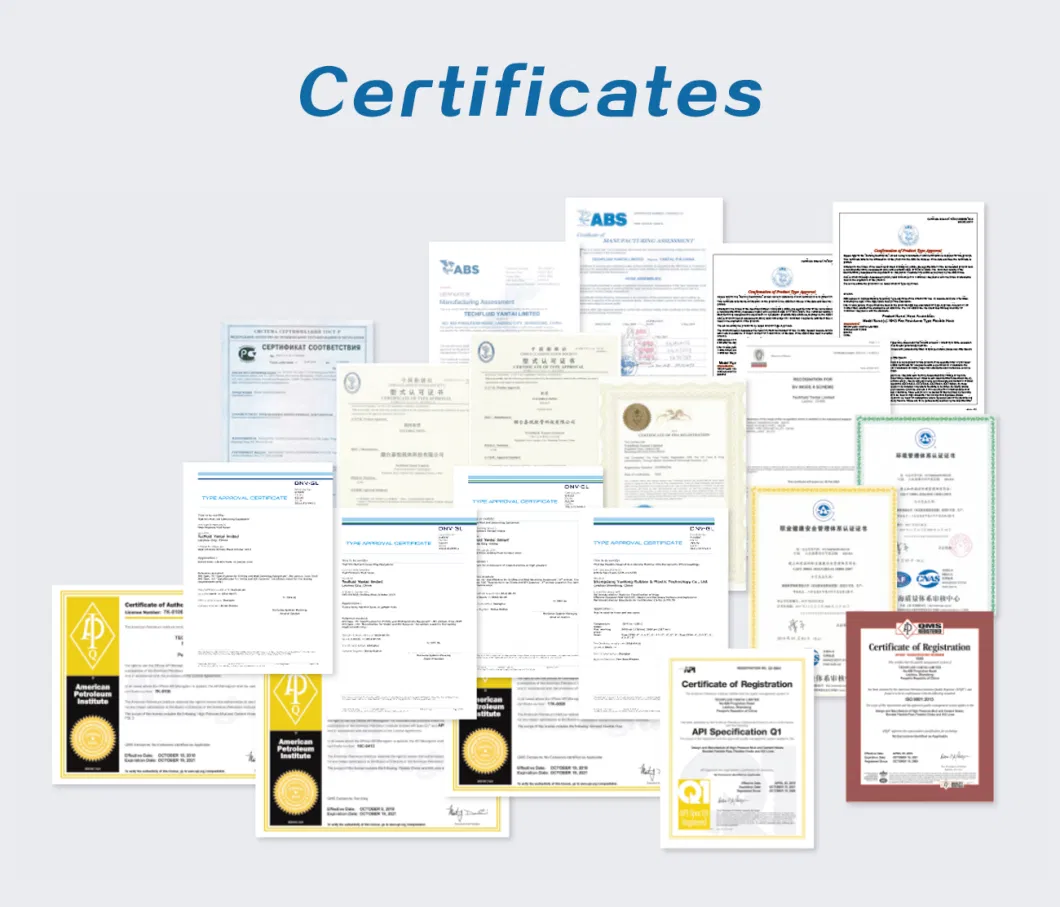 FDA Certificate EPDM Rubber Food &amp; Beverage Suction Hose with Steel Wire Reinforcement and High-Temperature Resistance