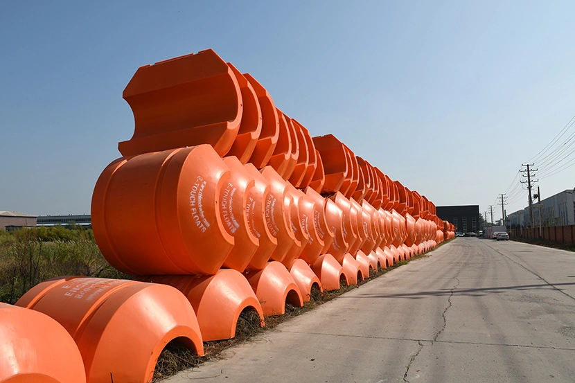 Discharge Pipeline Dredging HDPE Pipe Muddy Water Dredging Projects Sand Winning Applications Floaters for Flexible Pipe