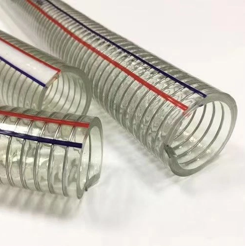 Transparent Non-Toxic PVC Steel Wire Reinforced Suction Discharge Hose