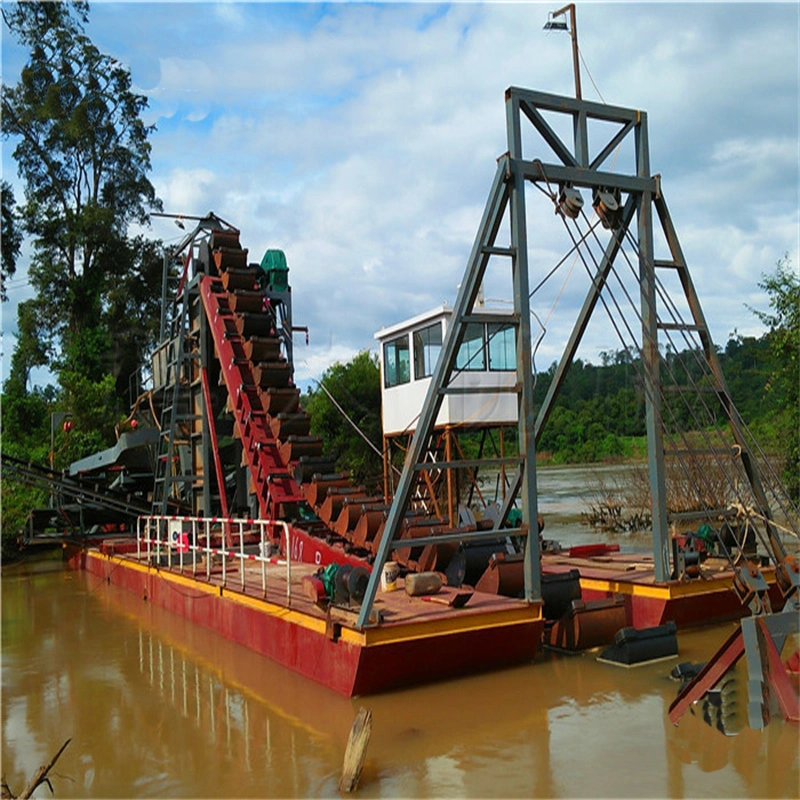 Nigeria Hot Sale Chain Bucket Gold Mining Dredger