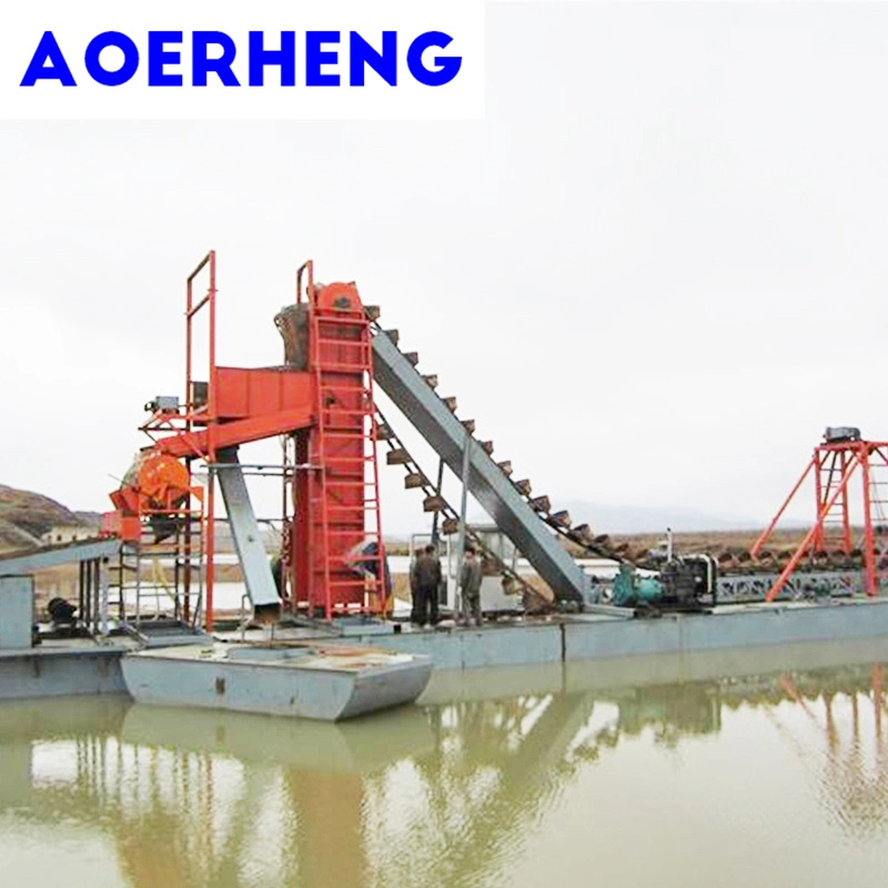 China Factory Chain Bucket Dredger for Gold Diamond Mining
