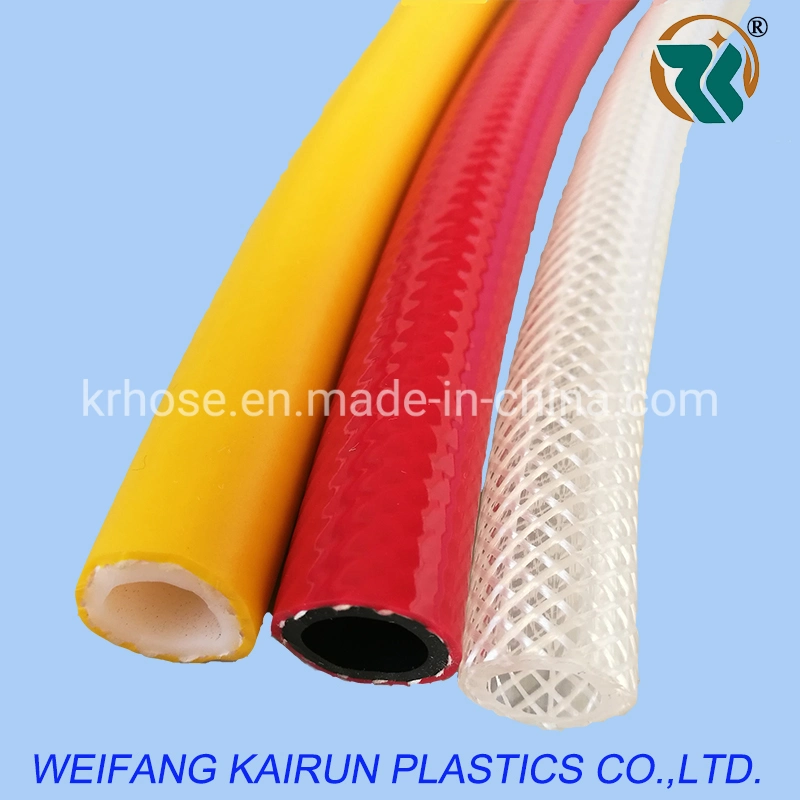 OEM Customized 100% New Material PVC Plastic Braided Reinforced Air Hose for Air Compressor Hoses Flexible Hose