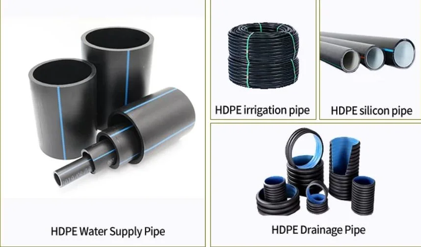 HDPE Double Wall Corrugated Culvert Bellow Water Pipe Fittings Drainage Dredge Sewerage