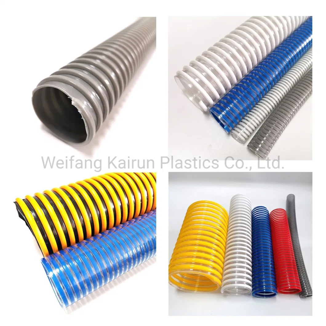 PVC Corrugated Spiral Reinforced Pipe/Discharge Suction Hose