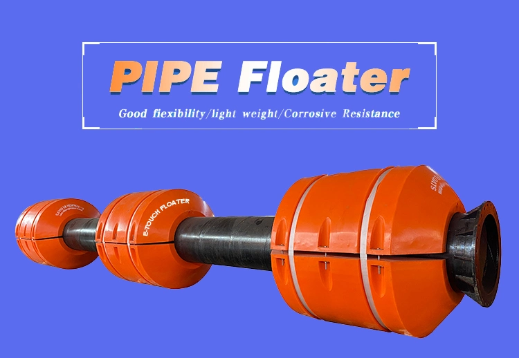 Discharge Pipeline Dredging HDPE Pipe Muddy Water Dredging Projects Sand Winning Applications Floaters for Flexible Pipe