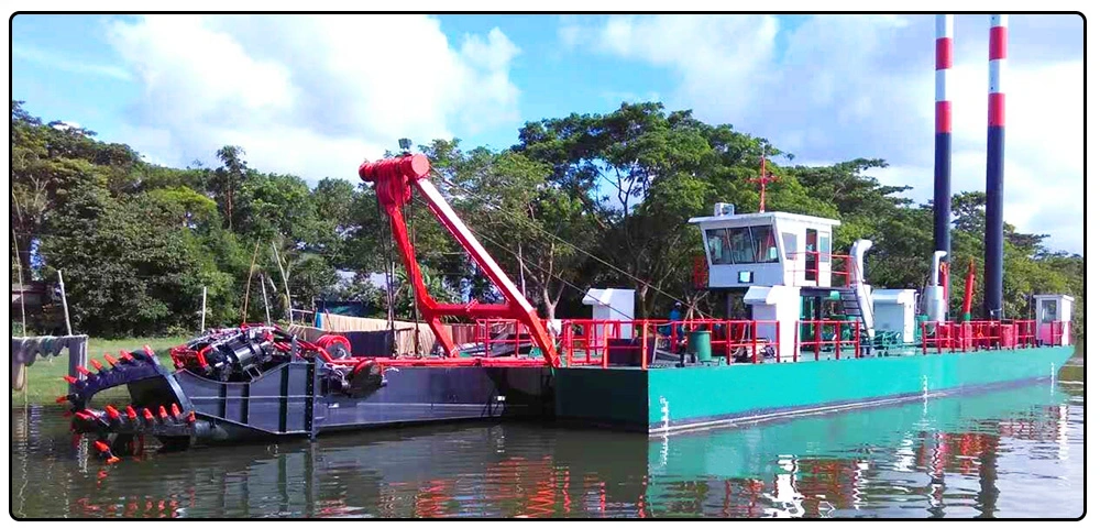 Keda Dredging Pump Silt From a Pond Kapal Cutter Suction Dredger