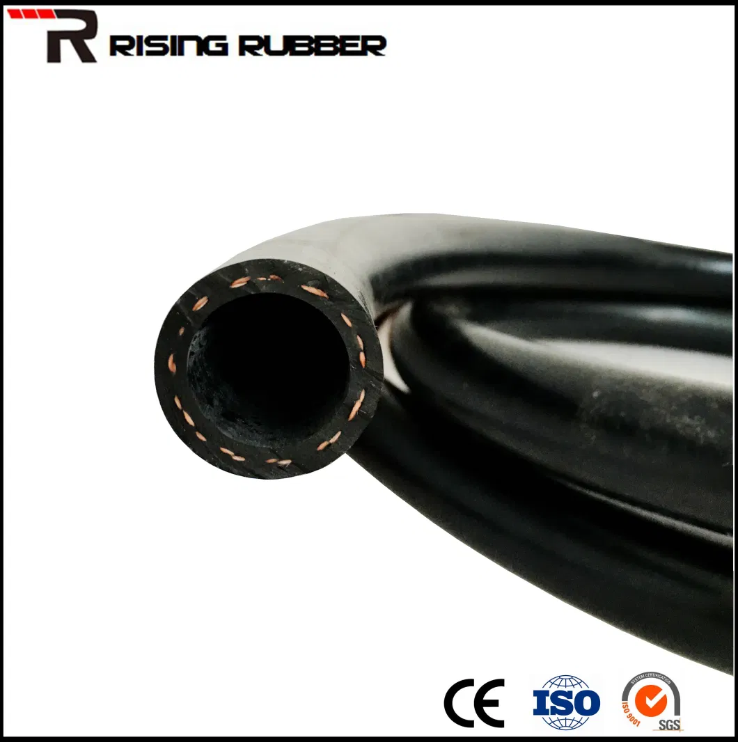 Rubber High Pressure Flexible Black Nylon Braid Strong Air Hose
