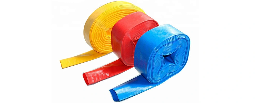 3/4&prime;&prime;-16&prime;&prime; 2 4 6 8bar Heavy Duty PVC Layflat Hose Lay Flat Sunny Hose for Water Pump Discharge