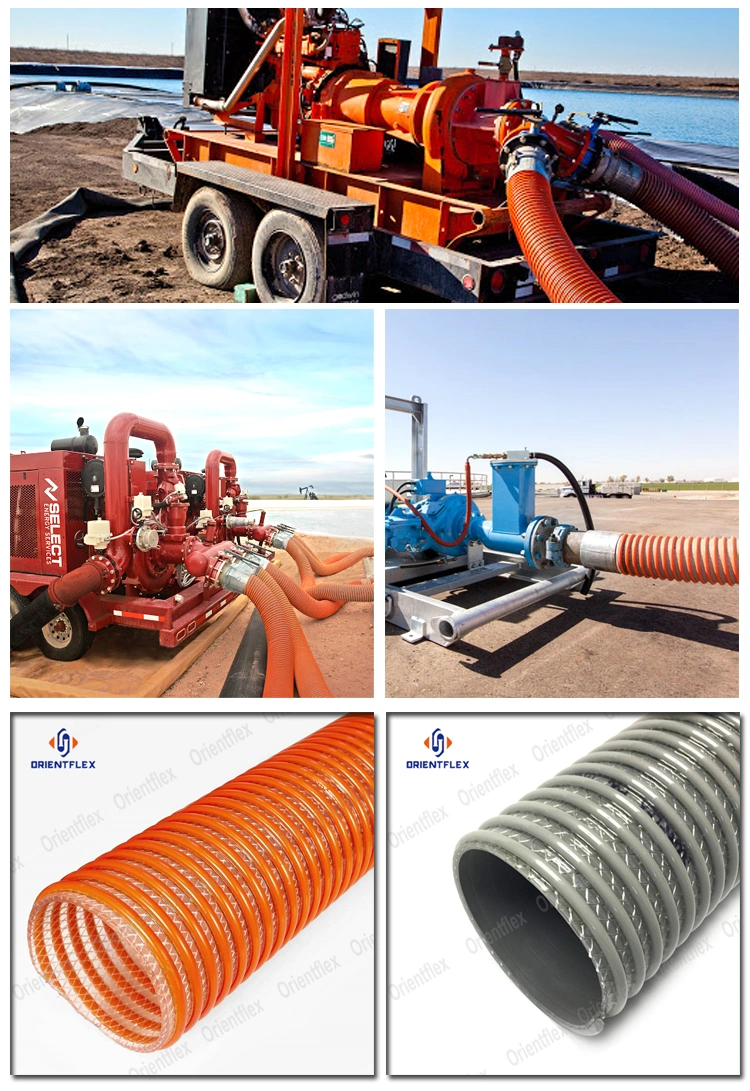 Industrial/Irrigation Pump Helix Spiral PVC Fibre Reinforced Suction and Discharge Water Hose