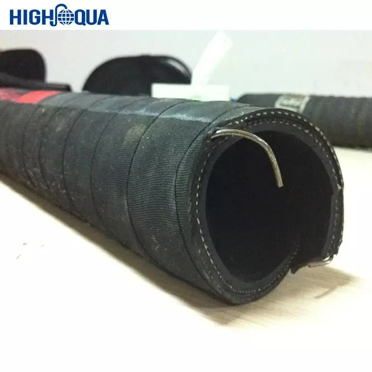 Whosaler High Temperature Flexible Rubber Hot Oil Suction Transfer Hose with ISO