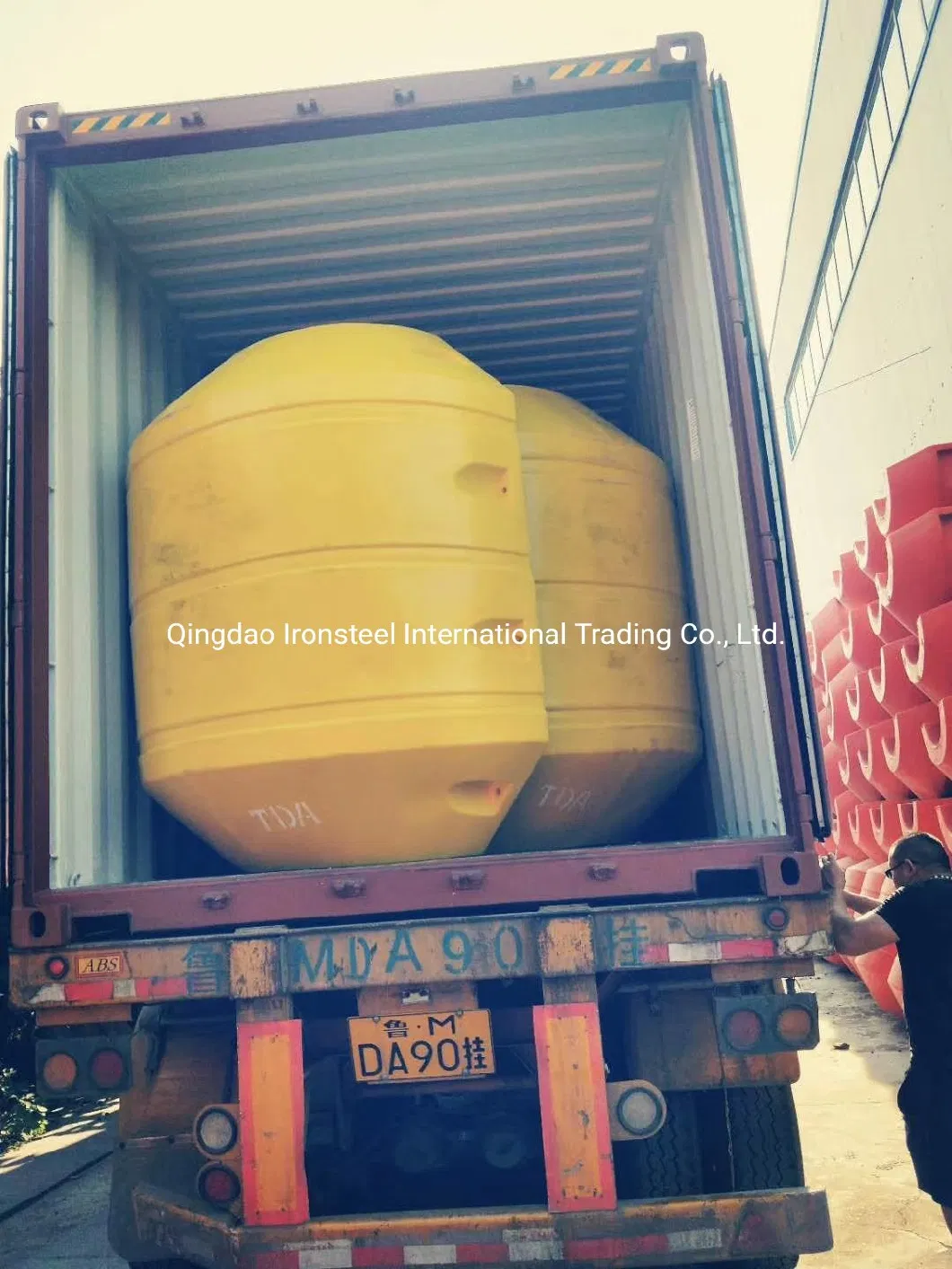 Plastic Pipe Floater for Dredging Project