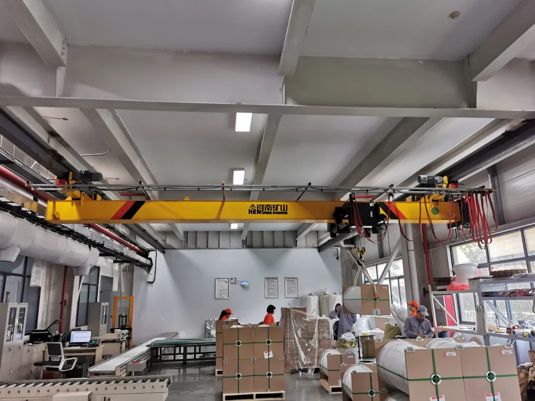 Double Girders or Beams Electric Overhead Bridge Travelling Hook and Grapple Crane