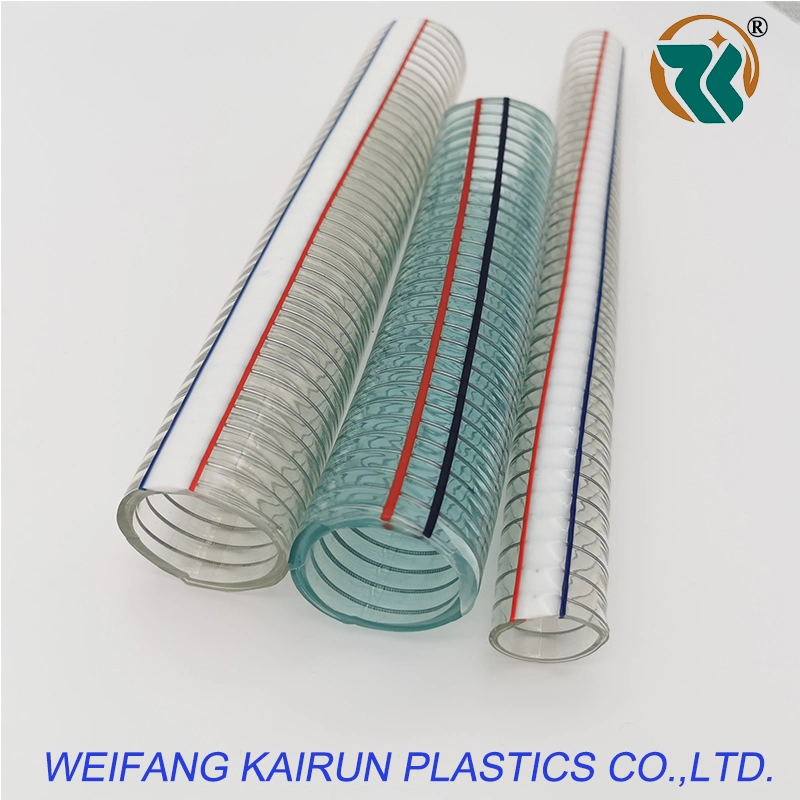 China Manufacturer Flexible Water Suction Discharge PVC Spring Spiral Steel Wire Hose