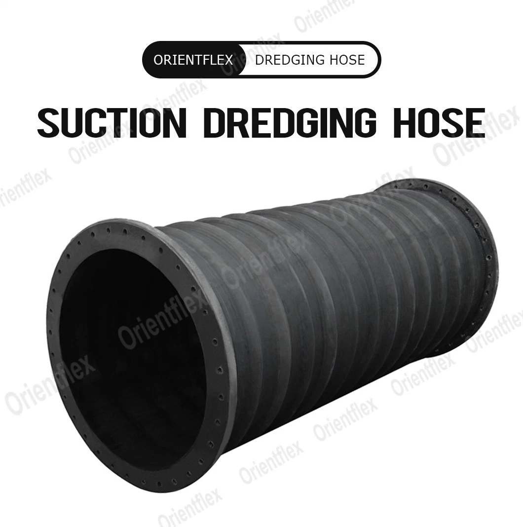 Flexible Rubber Mud Water Sand Discharge and Suction Dredge Dredging Hose