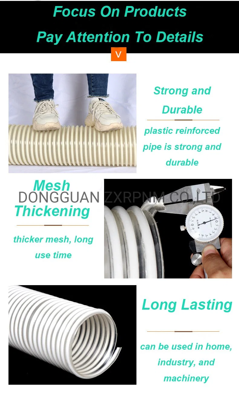 3 Inch PU Spiral Suction Flexible Hose Polyurethane Tubes