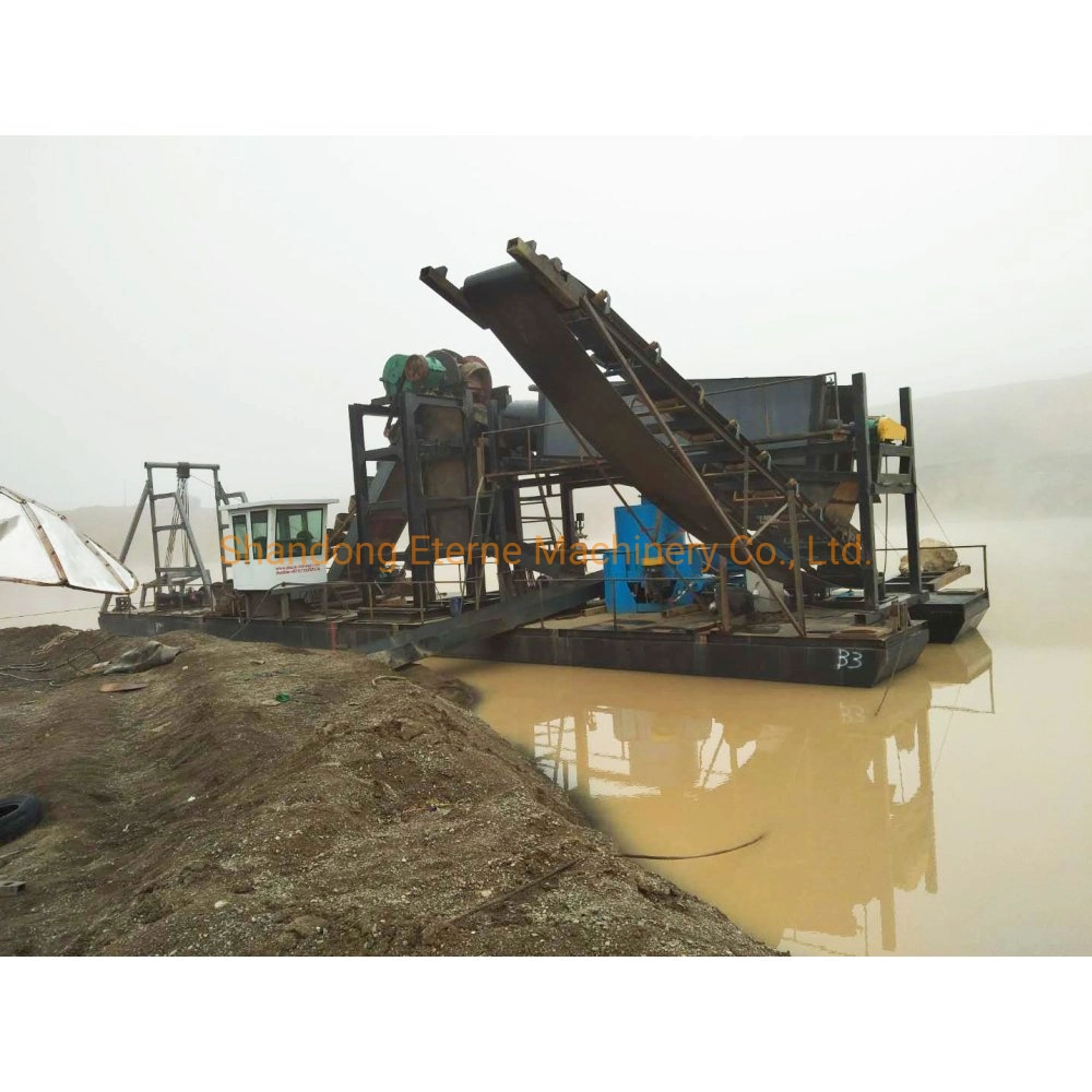 Benefication Small Gold Dredging Equipment Bucket Chain Excavating Gold Dredger