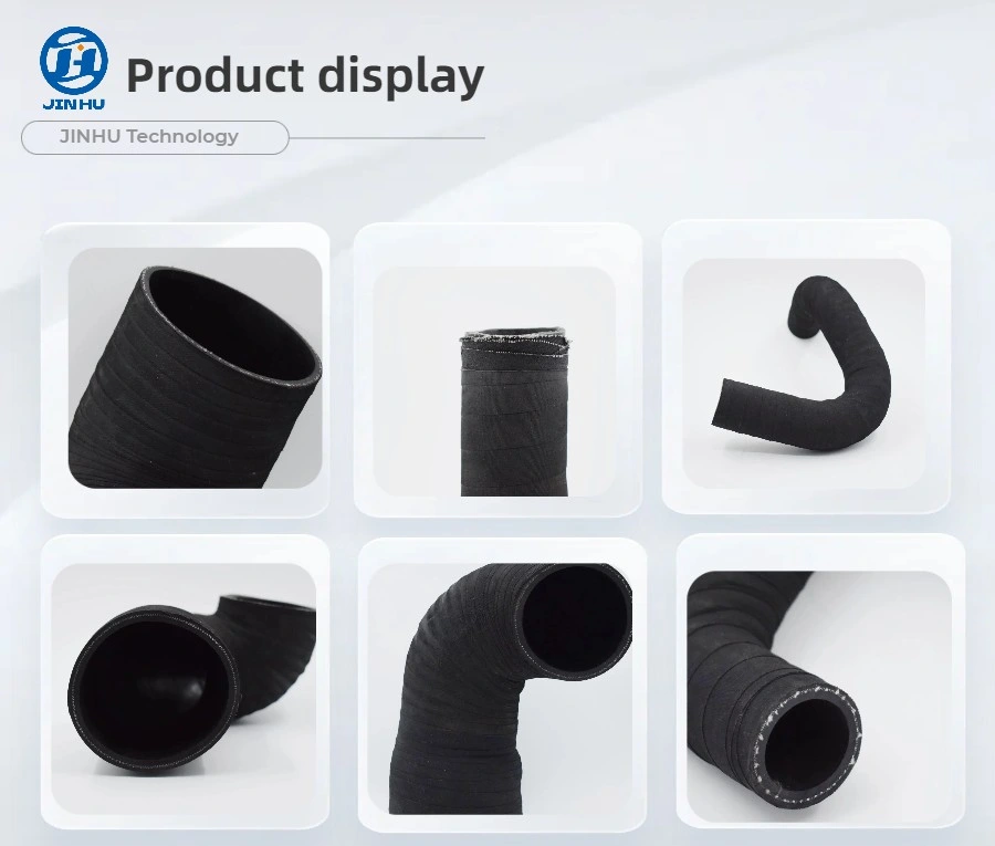 90 Degree Wrap Surface Dreging Rubber Water Suction Industrial Hose (OEM)