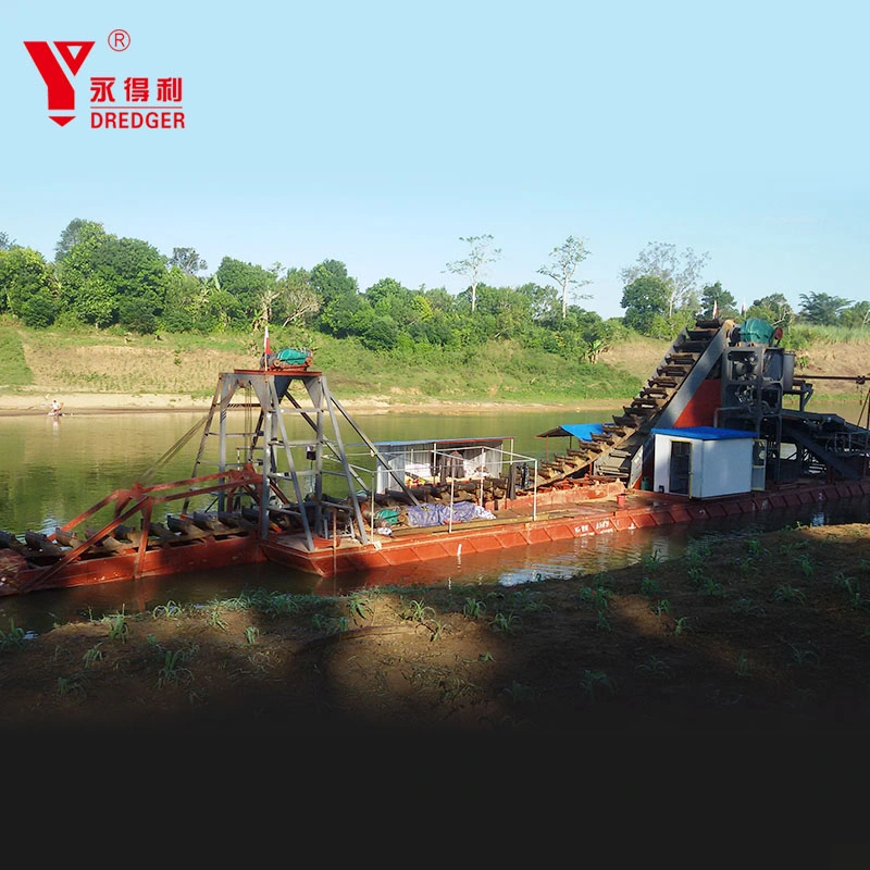 Factory Price Bucket Chain Type Gold Mining Dredger Gold Mining Machine Equipment